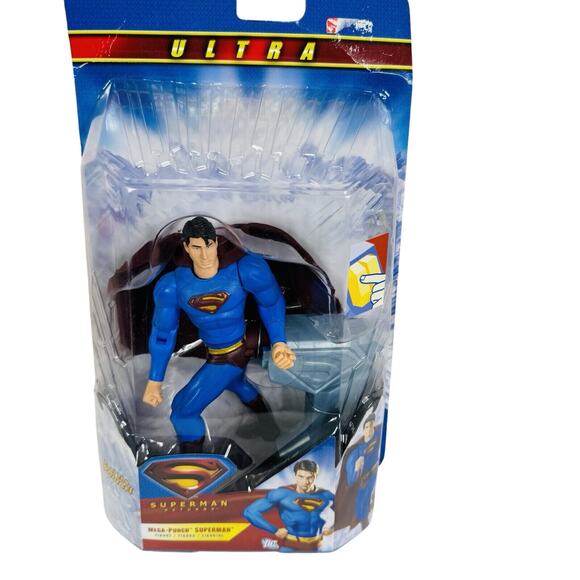 Superman Returns Ultra Mega Punch Superman Mattel 6 inch Action Figure - Picture 2 of 8